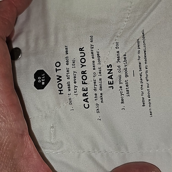 Madewell High Rise Perfect Vintage Jean Sz 32 in Tile White NWT - Picture 16 of 16